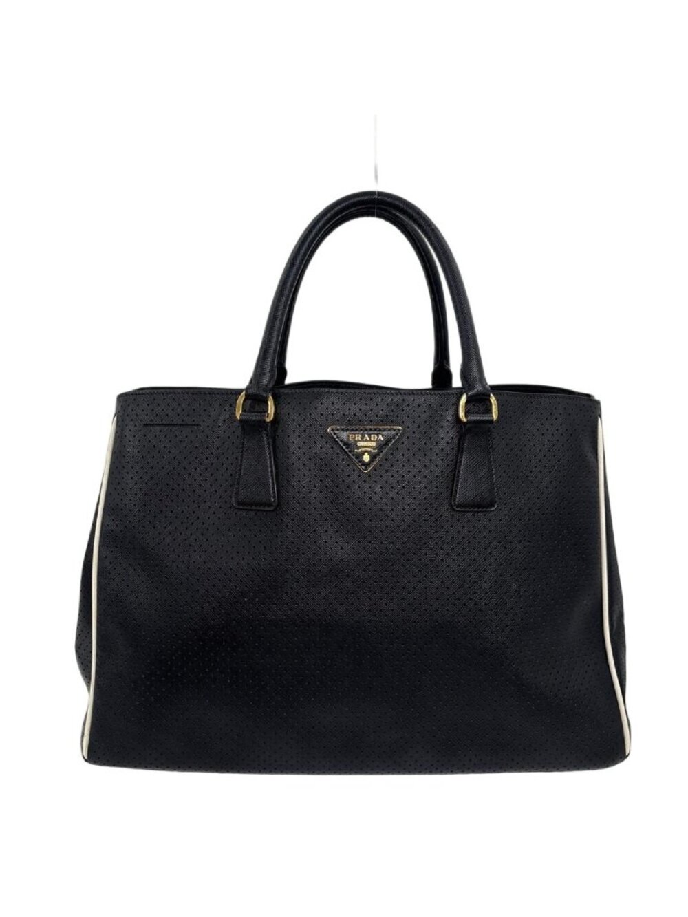 Prada Saffiano Leather Black Tote Bag